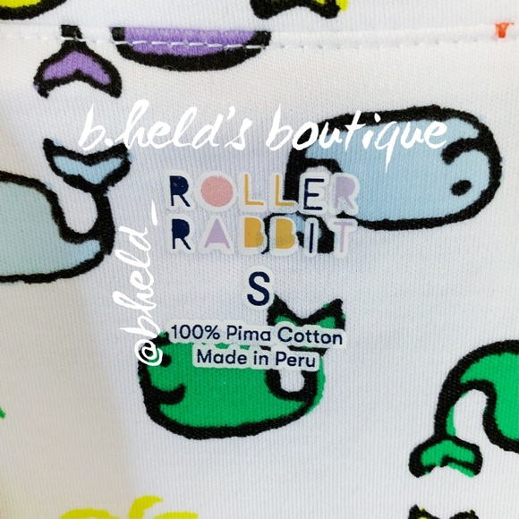 Roller Rabbit Moby Paradise Polo Pajamas in Multi Size Small S Brand New NWT - Picture 6 of 16